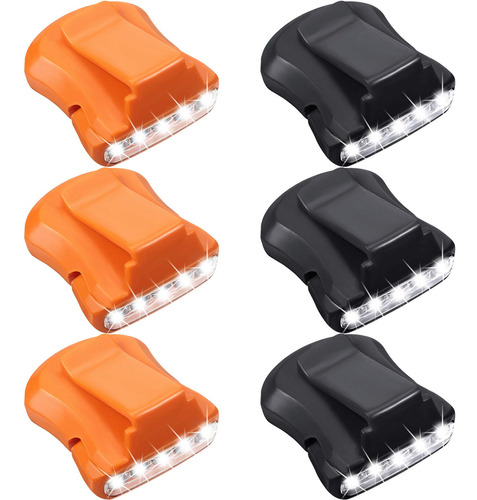 6 Faros Delanteros Con Clip, Accesorios Para Casco Duro, 5 L