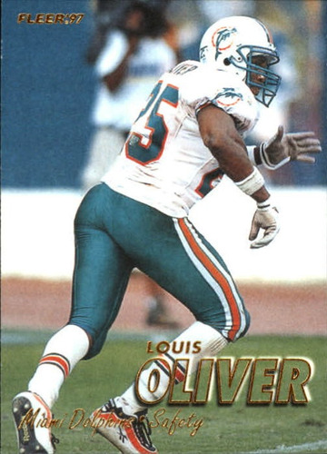 1997 Fleer #47 Louis Oliver Miami Dolphins