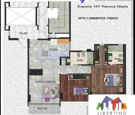 Imagen 3 de 4 de Departamento De 3 Ambientes De Categoria // Ramos Mejia // Venta