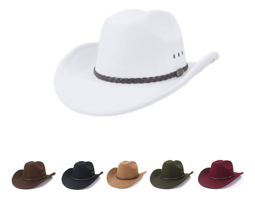 Sombrero Vaquero Texan Fashion 100% Lana Unisex Horma