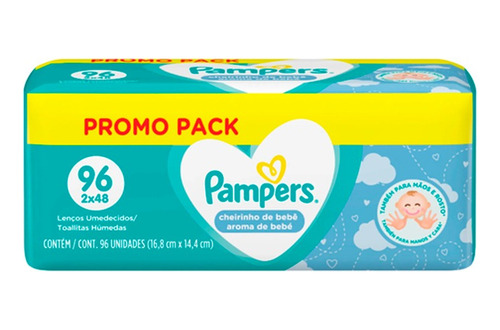 Pampers Toallitas Húmedas Aroma De Bebé Suaves 96u