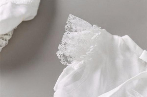 Vestido Branco P/ Bebês Com Touca P/ Batizados Ou Reveillon