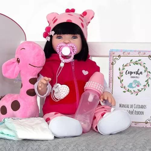 Bebê Reborn Com Cabelo de Princesa Baby Alive Corpo Silicone em Promoção na  Americanas