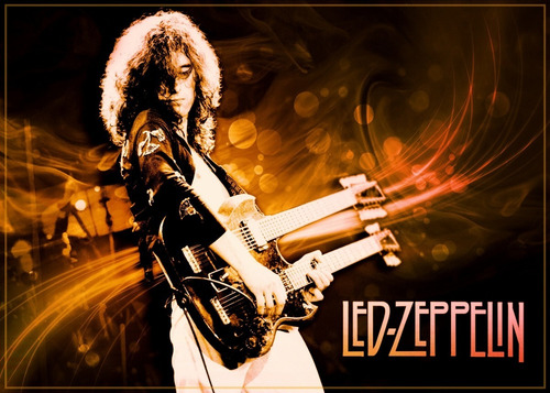 Poster Banda Led Zeppelin 30cmx42cm Cartaz Rock Plastificado
