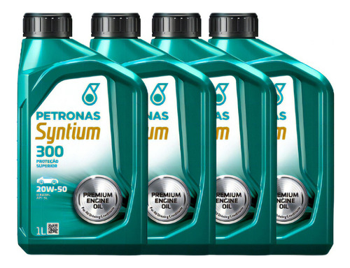 4 Litros Óleo De Motor Mineral 20w50 Sl Petronas Syntium 300