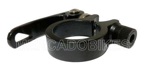 Collar Portasilla  Aluminio Negro Con Cierre Rapido 31.8 Mm
