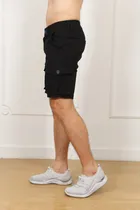 Comprar Bermudas Cargo Jeraous Color Negro Hombre