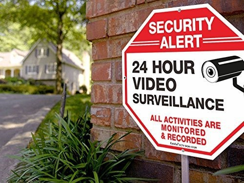 Imagen 7 de 7 de Señales De Vigilancia De Vídeo, Señales De Seguridad, Octago