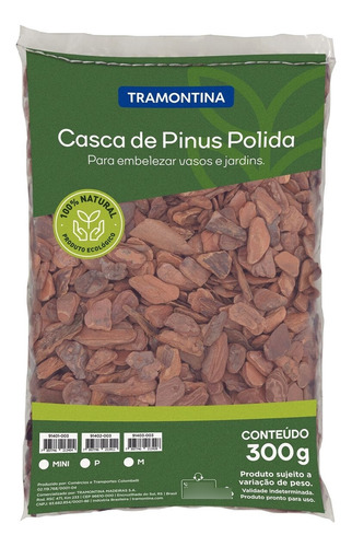 Casca De Pinus Polida Mini Tramontina 300g