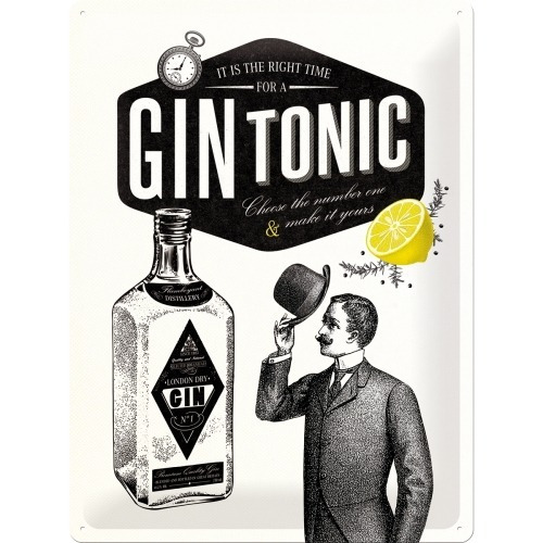 Cartel Nostalgic-art® Gin Tonic