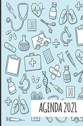 Libro: Agenda 2021: Tema Enfermera Medicina Agenda Mensual Y
