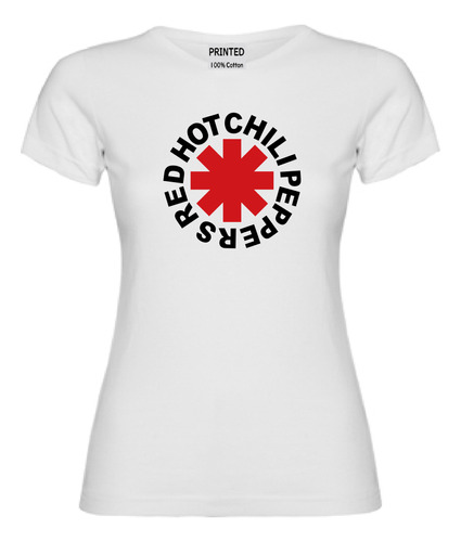 Polera Mujer Estampado Red Hot Chili Peppers