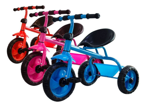 Triciclo Para Nene De Metal Juguetes Varios Colores  - El Re