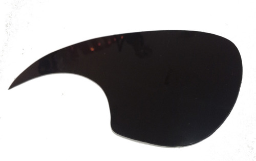 Pickguard Protector Autoadhesivo Para Guitarra Negro Liso