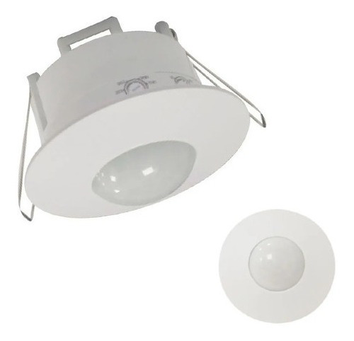 Imagen 1 de 9 de Sensor Detector Movimiento Techo 360º Embutir Cieloraso Sica