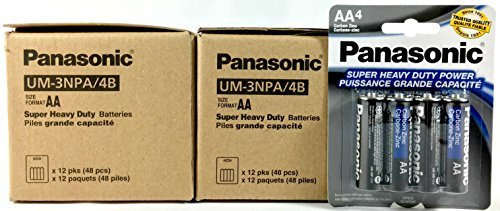 Panasonic Baterías Aa Super Heavy Duty Power Carbon Zinc Doble A Batería 1,5 V