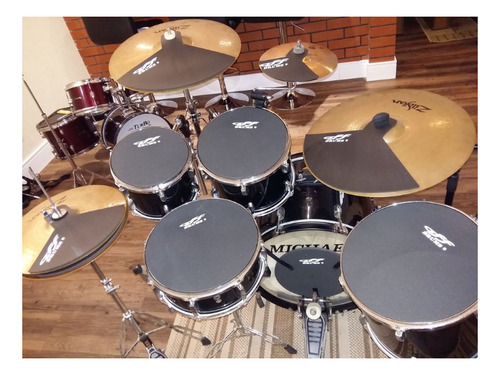 Kit 13 Pçs Abafadores Para Bateria - Off Drums