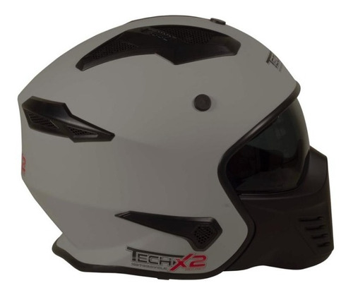 Imagen 3 de 6 de Casco Tech X-2 Cafe Racer Certificado Dot Modular