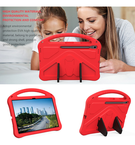 Funda Para Tableta Para Samsung Galaxy Tab S10 Fe Plus Sm-x620 X626 X626b De 13,1 Pulgadas 2025, Función Atril Con Soporte Trasero