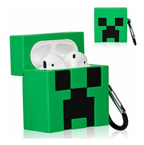 Funda De Silicona Para AirPods Minecraft Criper