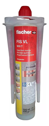 Anclaje Químico Fischer Fis Vl 300 T Hormigon O Mamposteria