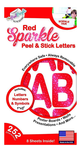 The Peel People 252 Pc Peel And Stick Letters & Numbers, 1 Y