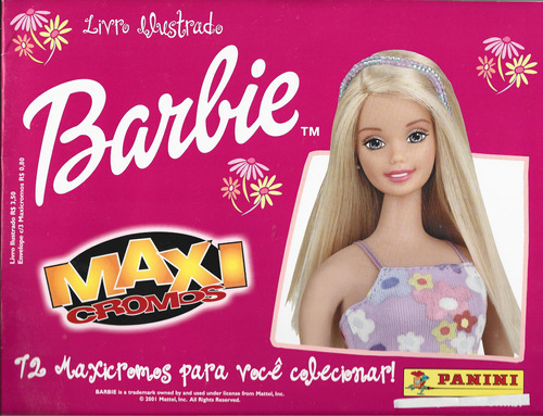 Álbum De Figurinhas - Barbie Maxi Cromos Completo Panini2002