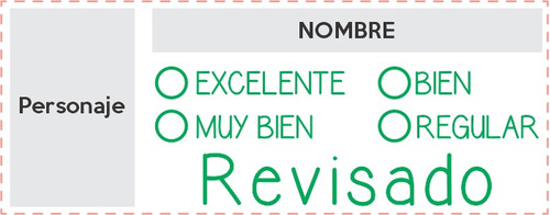 Sello Maestra, Maestro, Evaluar Trabajos, Calificar Tarea