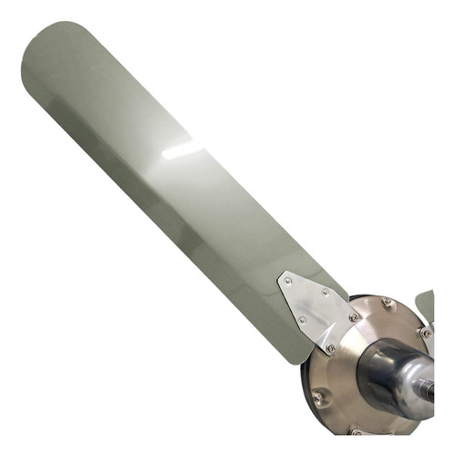 6pz Ventilador Techo 5 Vel 3 Aspas 56 Satin Cromado Benelux 1.43 M 60 Hz Plateado Plateado Metal 3