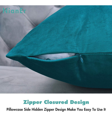 Fundas De Almohada De Terciopelo Otoño Invierno Set De...