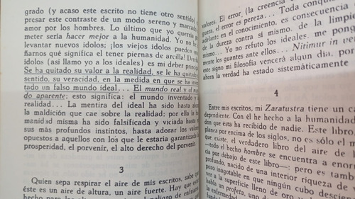 Ecce Homo. Friedrich Nietzsche. Siglo Veinte (Usado)