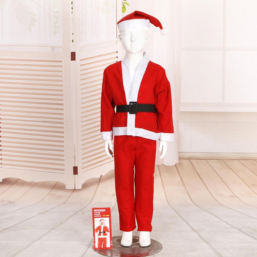 Disfraz Infantil De Papá Noel Con 10 A 13 Años Niño
