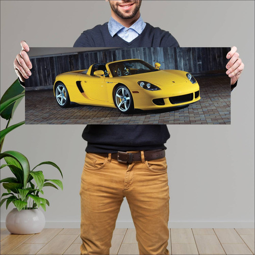 Cuadro 30x80cm Auto 2004 Porsche Carrera Gt Us 4 405