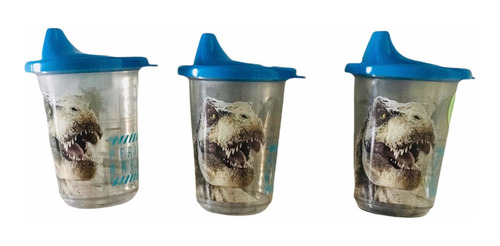 Set 3 Vasos Reutilizables Jurassic World