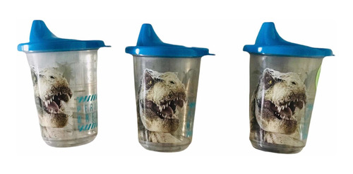 Set 3 Vasos Reutilizables Jurassic World