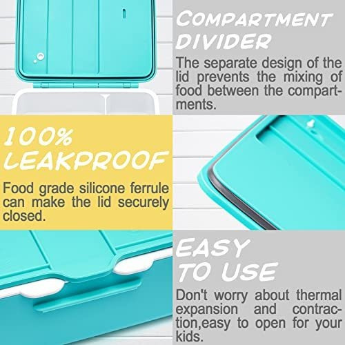 Imagen 4 de 6 de Lonchera Para Niños, Lonchera Bento Para Niños, Contenedor