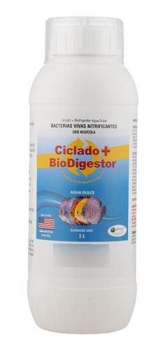 Bacteria P/peces Acuario Ciclado + Biodigestor Agua Dulce 1l