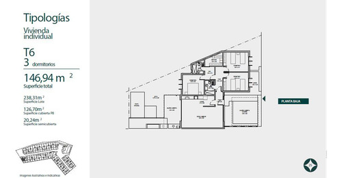 Casa En Housing Las Veras Duplex De 2 Dormitorios Con Patio Valle Escondido