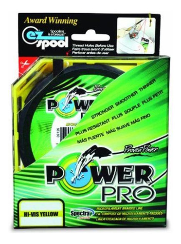 Power Pro Spectra Línea De Pesca Trenzada De Fibra, Amarillo