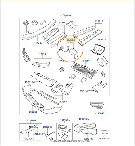 Moldura Para-lama Spoiler Esquerdo Freelander 2