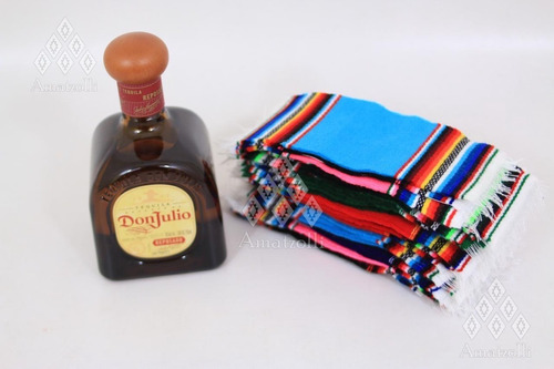Lote De 12 Zarapes Para Botellas Artesanales Mexicanos
