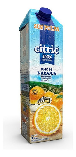 Jugo de naranja sin pulpa  Citric 1L