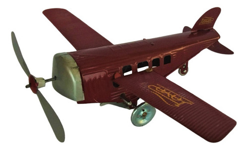 Juguete De Hojalata - Aeroplano 1920s - Vintage
