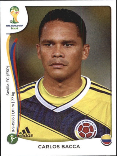 Lámina Álbum Mundial Brasil 2014 Carlos Bacca Reciclado 