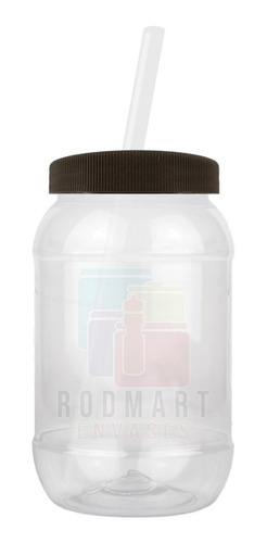 Imagen 5 de 10 de Mason Jar,bules,dulcero 500ml Tapa Popote 40 Piezas Lisas