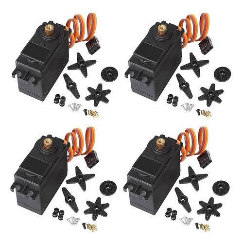 Servo Digital De Alto Esfuerzo De Torsión De 4 Pack 15g 4.8v