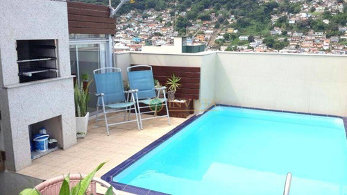 Imagem 1 de 26 de Cobertura Duplex Com Piscina No Centro De Florianópolis - Co0696