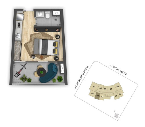 Imagem 2 de 2 de Studio Em Indianópolis, São Paulo/sp De 27m² 1 Quartos À Venda Por R$ 635.900,00 - St2145668-s