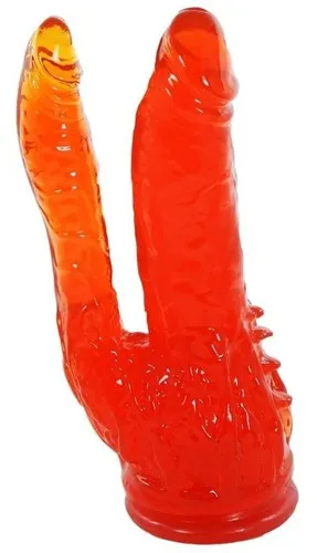 Consolador Pene Dildo Doble Penetracion Vagina Ano 18x3.5cm