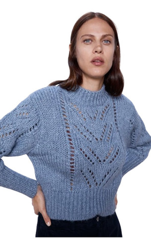 Sweater Pointelle  Talle S Importado 